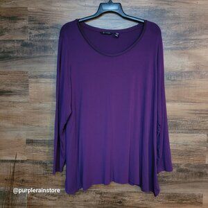 H By Halston A Line Tunic Top Size 2X Modal Soft Comfort Stretch Lagenlook